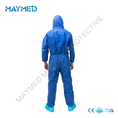 55g SMS Nonwoven Disposable Protective Coveralls